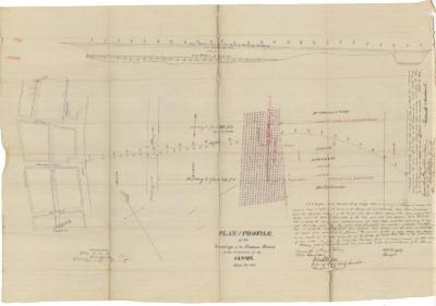 Survey of lands under water for Albany &amp; West Stockbridge Railroad Company