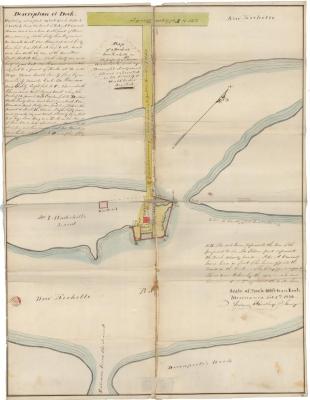 Survey of lands under water for Isaac, Elizabeth R. &amp; Philip R. Underhill