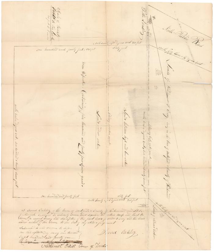 Survey of lands under water for William F. Cary