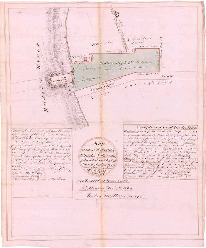 Survey of lands under water for Charles Edwards