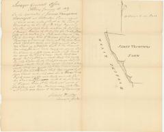 Survey of lands under water for James Thompson