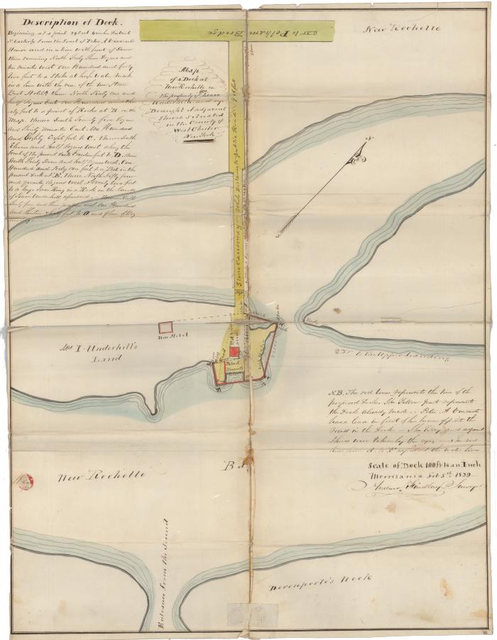 Survey of lands under water for Isaac, Elizabeth R. &amp; Philip R. Underhill