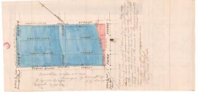 Survey of lands under water for Thomas McElrath &amp; Moses S. Beach