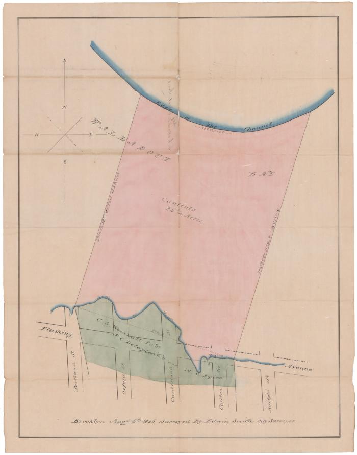 Survey of lands under water for Caleb S. Woodhull et al