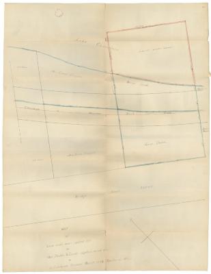 Survey of lands under water for George Dodd