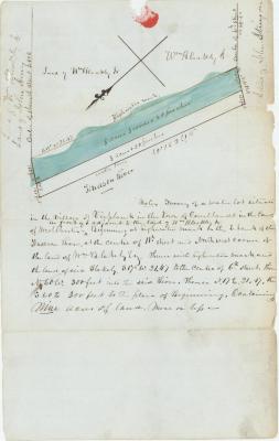Survey of lands under water for William Bleakly Jr.