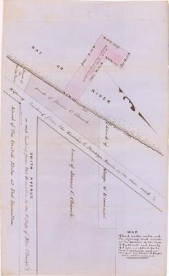 Survey of lands under water for James C. Church