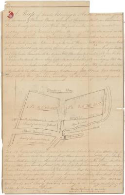 Survey of lands under water for Andrew Lawrence, Joseph A. Lawrence &amp; Richard Bush