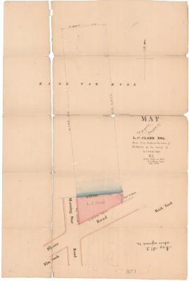Survey of lands under water for Lot C. Clark