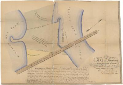 Survey of lands under water for Ann, Jacob C. &amp; John H. Garretson