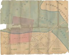 Survey of lands under water for Maria Meserole, Gertrude Meserole &amp; Abraham Meserole