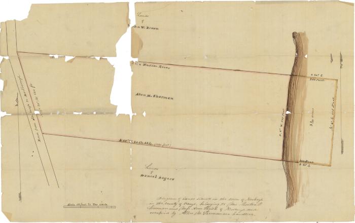 Survey of lands under water for Allen M. Sherman, Martha P. Sherman &amp; Ann Parish