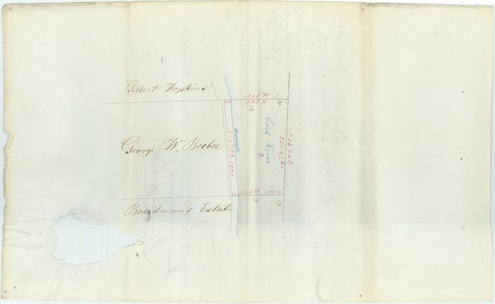 Survey of lands under water for George W. Beebee