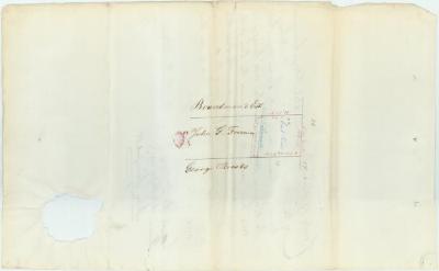 Survey of lands under water for John G. Freeman