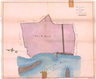 Survey of lands under water for John N. Quirk