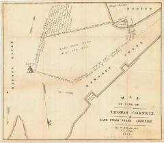Survey of lands under water for Thomas Cornell