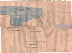 Survey of lands under water for Isaac Peck