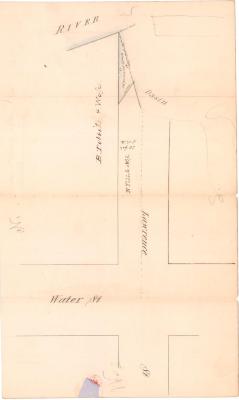 Survey of lands under water for Benjamin &amp; Elizabeth Tibbits