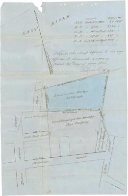Survey of lands under water for Brooklyn Gas Light Company