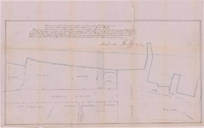 Survey of lands under water for Gabriel Furman, Jr. Executor