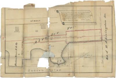 Survey of lands under water for Alexander Fox