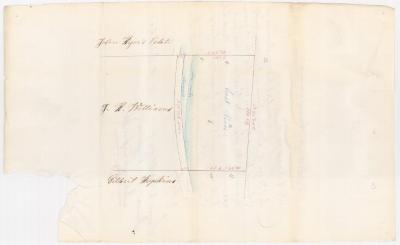 Survey of lands under water for J. H. Williams