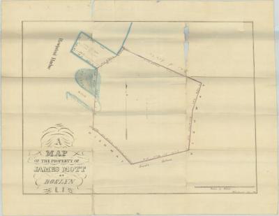 Survey of lands under water for James Mott, Jr.