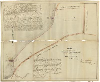 Survey of lands under water for William Whitehead