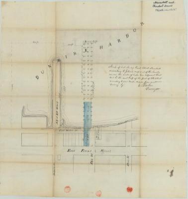 Survey of lands under water for Hiram Hale &amp; Charles F. Davis