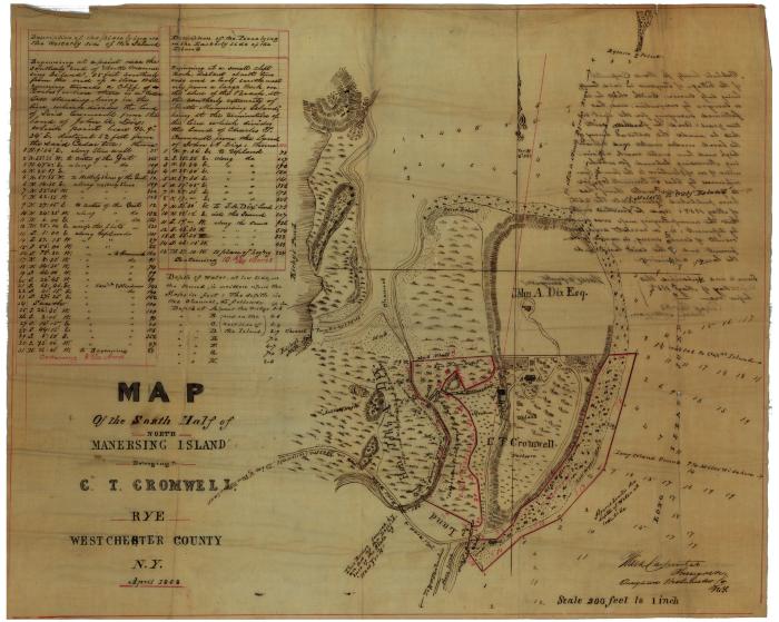 Survey of lands under water for Charles T. Cromwell