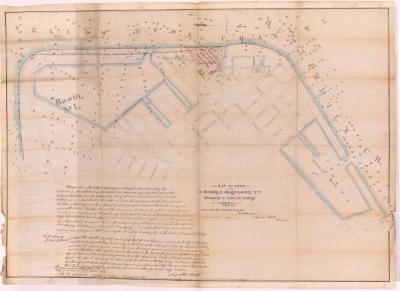 Survey of lands under water for Francis B. Cutting