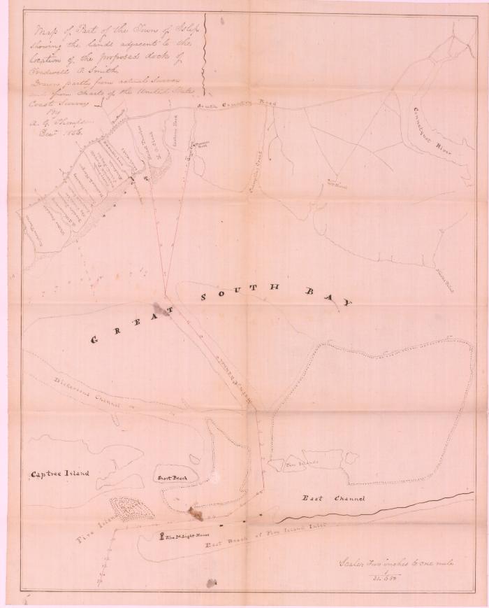 Survey of lands under water for Fredwell O. Smith