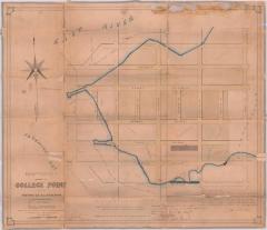 Survey of lands under water for Conrad Poppenhusen