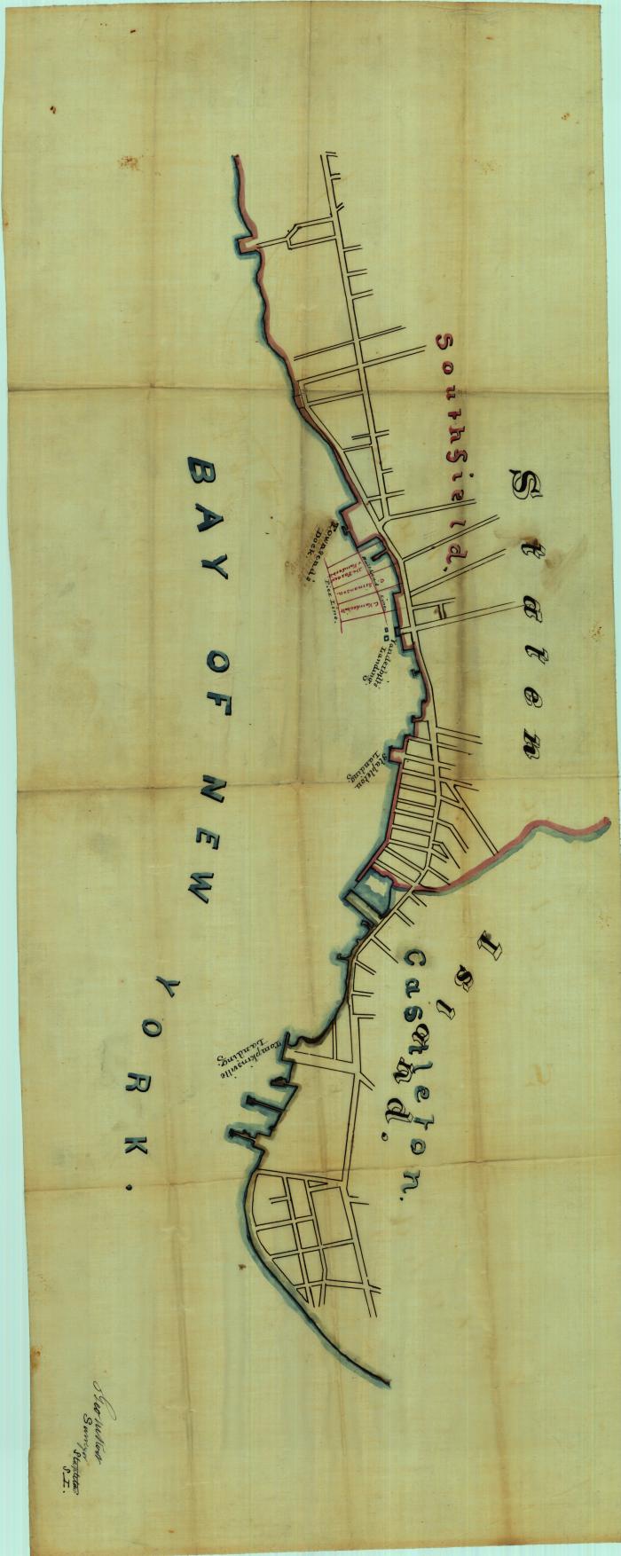 Survey of lands under water for Jeremiah Simonson