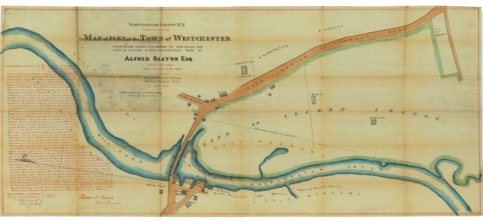 Survey of lands under water for Alfred Seton