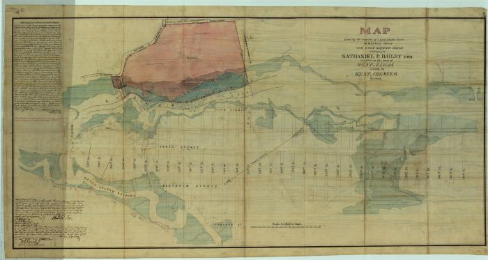 Survey of lands under water for N. P. Bailey