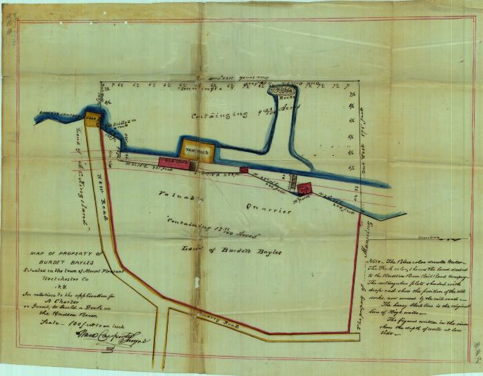 Survey of lands under water for Francis B. Bayles