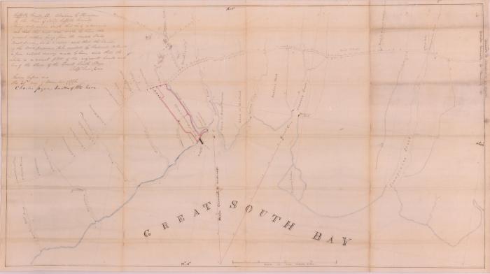 Survey of lands under water for Fredwell O. Smith
