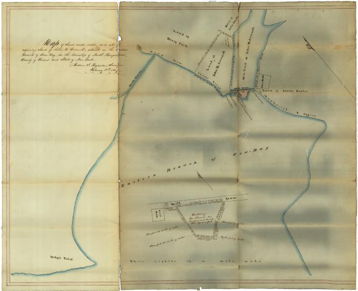 Survey of lands under water for John H. Cornwell