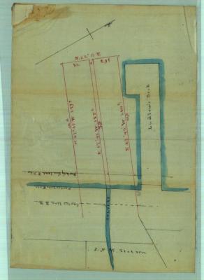 Survey of lands under water for James P. M. Stetson