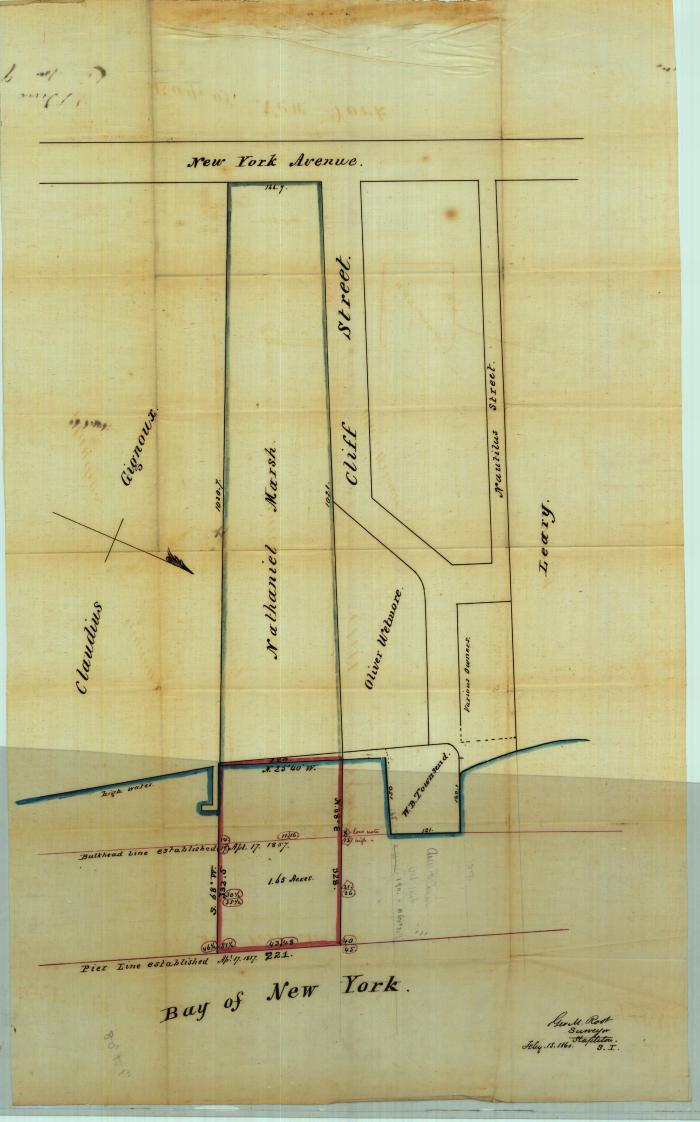 Survey of lands under water for Nathaniel Marsh