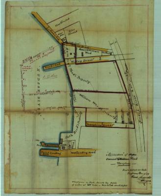 Survey of lands under water for Samuel Wood