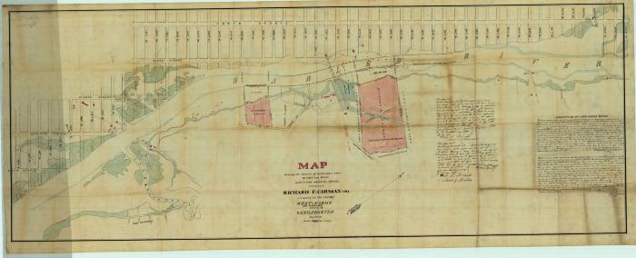 Survey of lands under water for Richard F. Carman