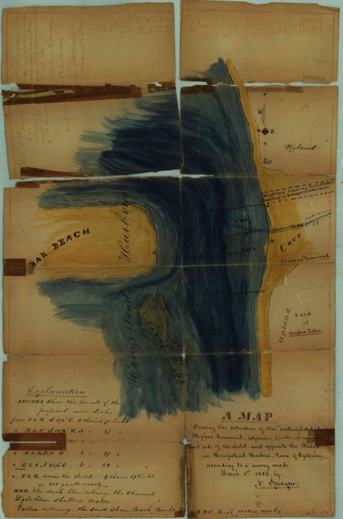 Survey of lands under water for Stephen H. Townsend