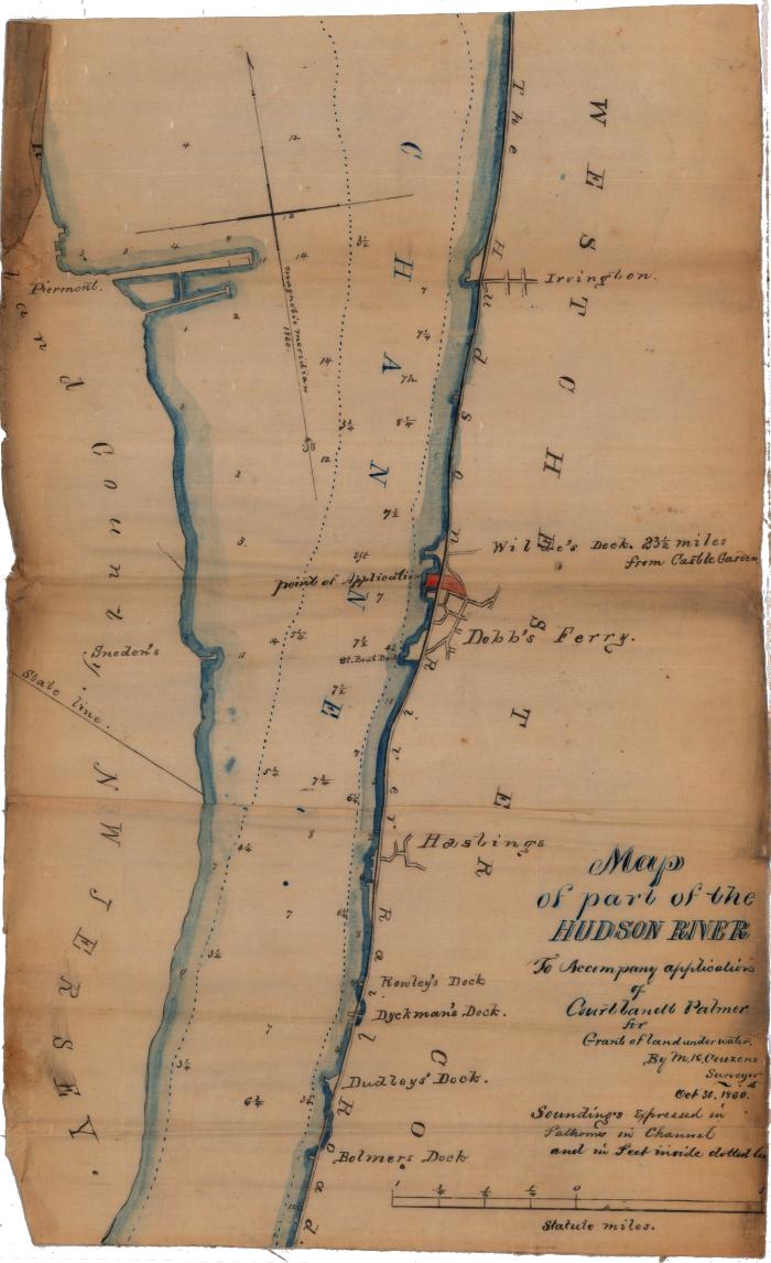 Survey of lands under water for Stephen Palmer Executor
