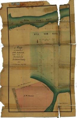 Survey of lands under water for John W. Barnes