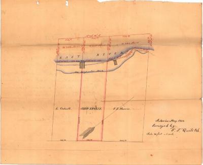 Survey of lands under water for John English