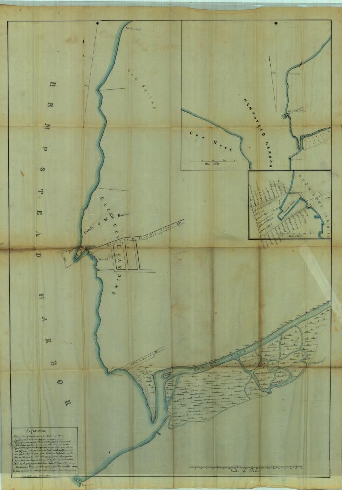 Survey of lands under water for John Weeks &amp; Willet Weeks