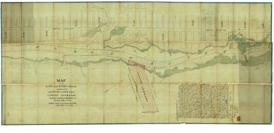 Survey of lands under water for Loring Andrews