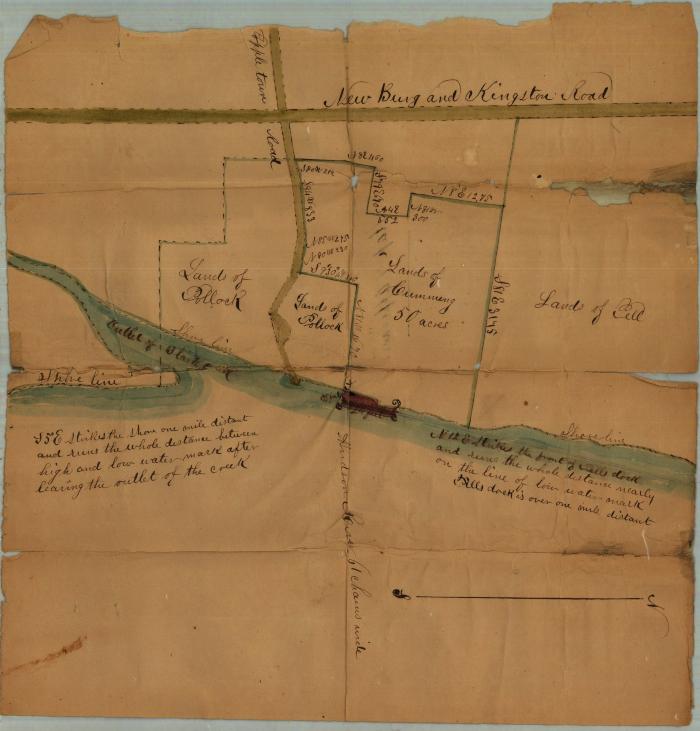 Survey of lands under water for Stephen C. R. Cumming